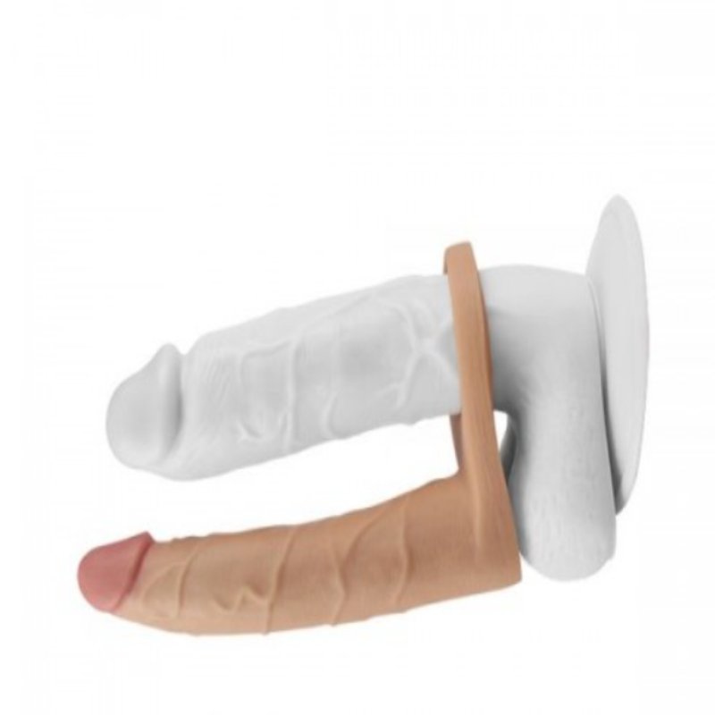 Телесная насадка  двойного проникновения 7" The Ultra Soft Double