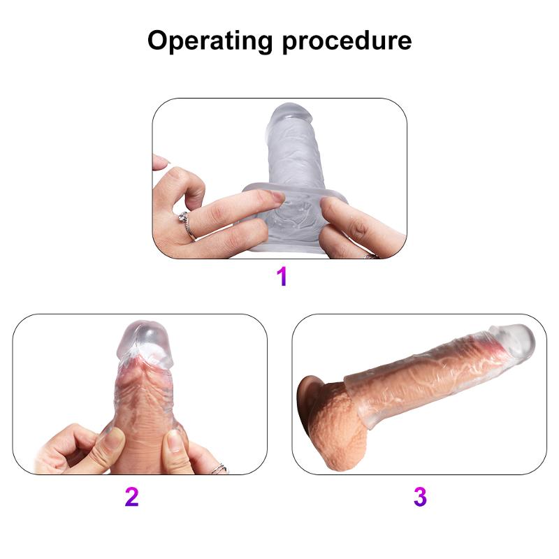 Набор насадок " Textured Penis Sleeves", цвет бесцветный