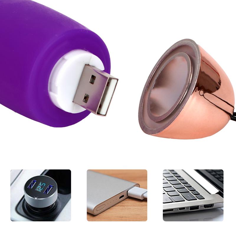 Виброяйцо вагинальное "USB EGG", цвет фиолетовый, 10 режимов вибрации