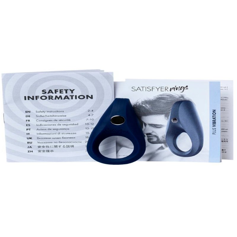 Эрекционное виброкольцо Satisfyer Rocket Ring 10 режимов вибрации черный