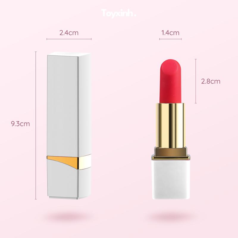 Вибратор помада "Lipstick", белый, 10 режимов вибрации