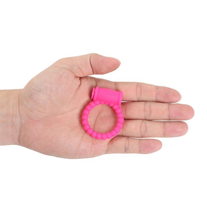 Эрекционное виброкольцо - Beads Ring розовый