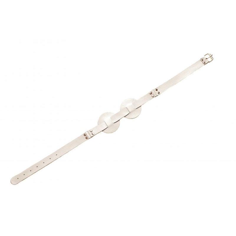 Маска SUB leather mask, White