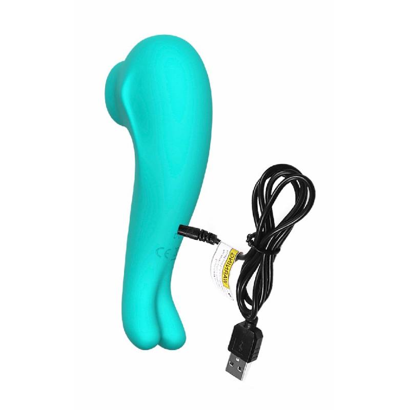Вакуумный стимулятор клитора Suction Bunny цвет бирюзовый