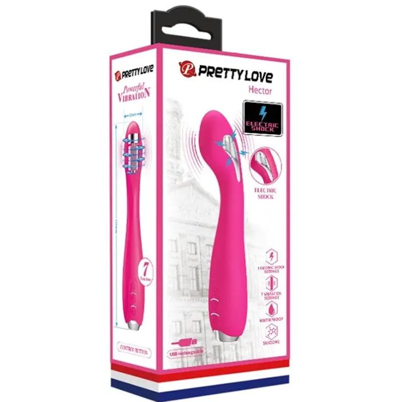 Вибратор Pretty Love HECTOR G-SPOT VIBRATOR с электростимуляцией 7 режимов вибрации и 5 электростиму