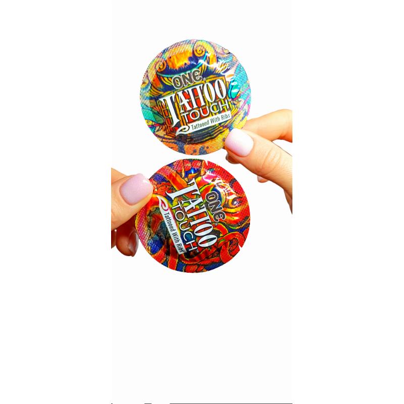 Презервативы ONE Tattoo  Touch (рельефный рисунок) (по1 шт)(упак. может отличаться цвет. и рисун.)