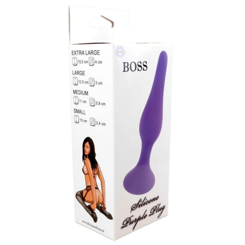 Анальный плаг Silicone Plug Purple - Extra Large