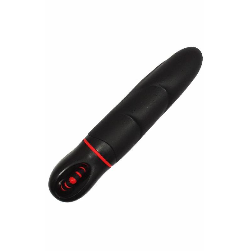 Вибратор с оригинальным дизайном и ребристой поверхностю AMOR BIG VIBRATOR  ANGELUS Black (Приложение НЕ Функционирует!)