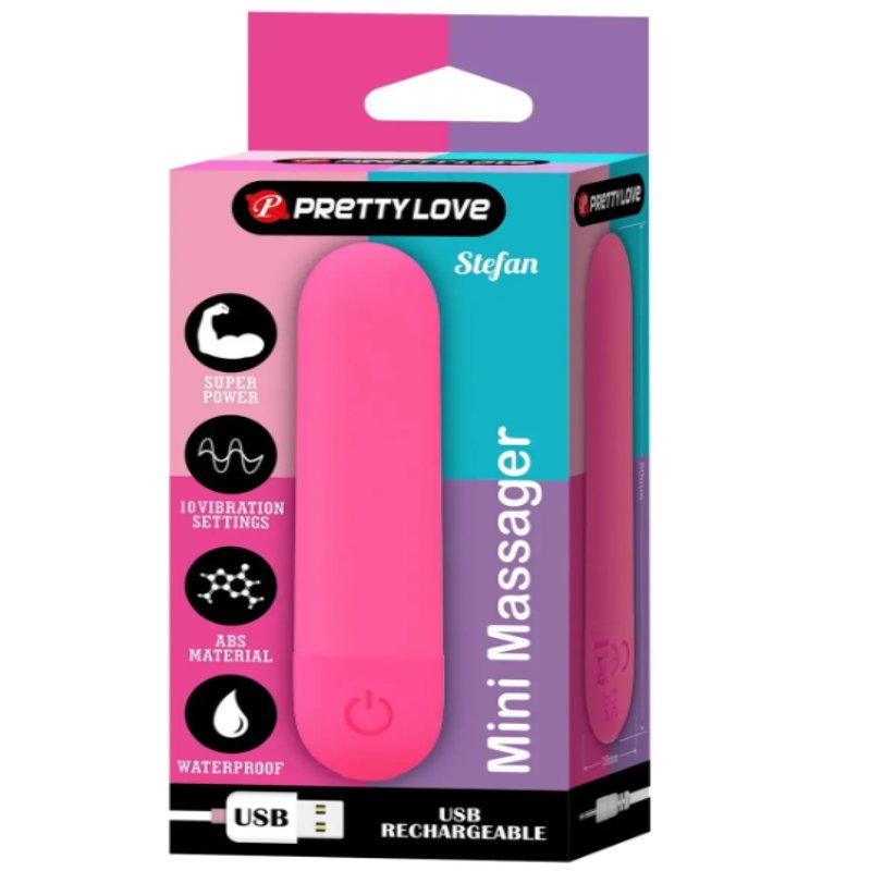 Перезаряжаемая вибропуля Pretty Love - Stefan Pink, BI-300085-2
