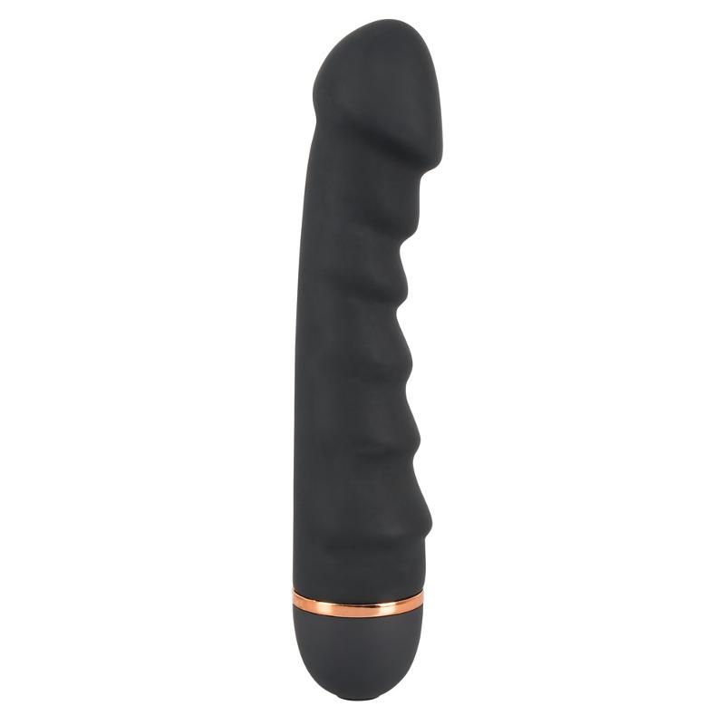 Черный бархатистый вибратор Bendy Ripple Vibrator с 20 режимами вибрации