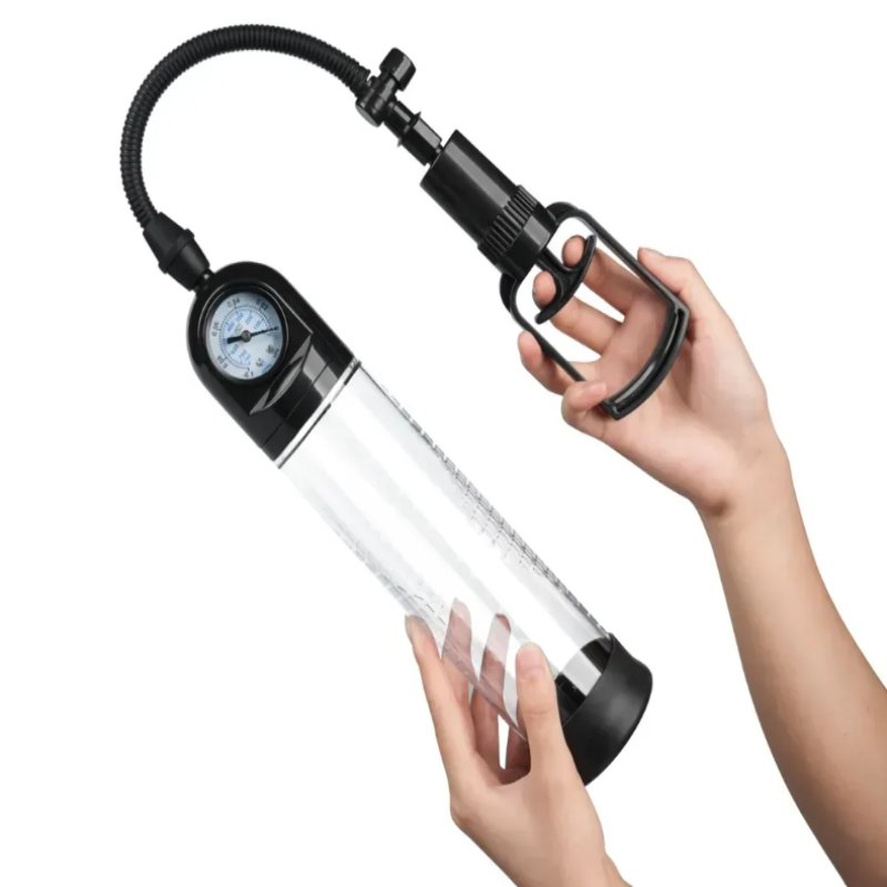 Вакуумная помпа с манометром CANWIN Penis Pump Men Powerup - P928