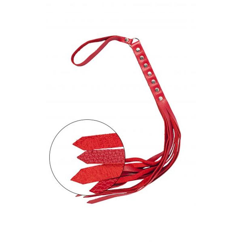 Флогер натуральная кожа Leather Floger, Red