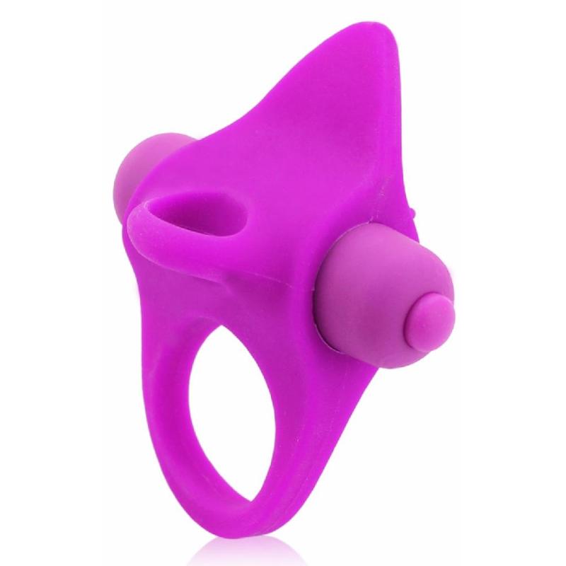 Эрекционное кольцо Purple Erection с вибрацией цвет лиловый