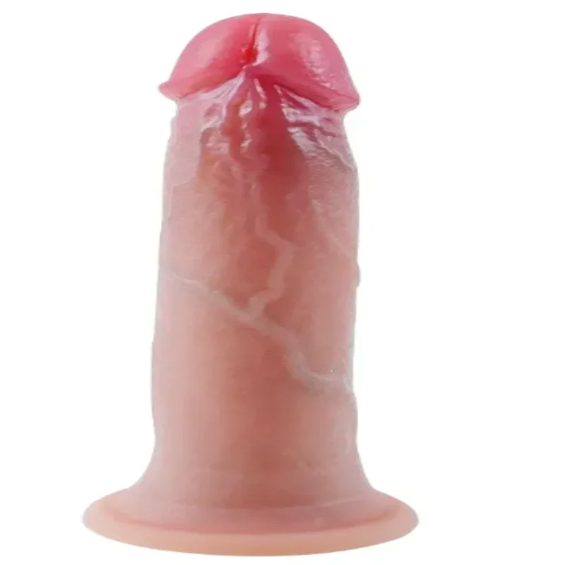 Фаллоимитатор на присоске OYO - Dildo Double Layer Silicone YQW-006 (длина 17 см, диаметр 3 см)