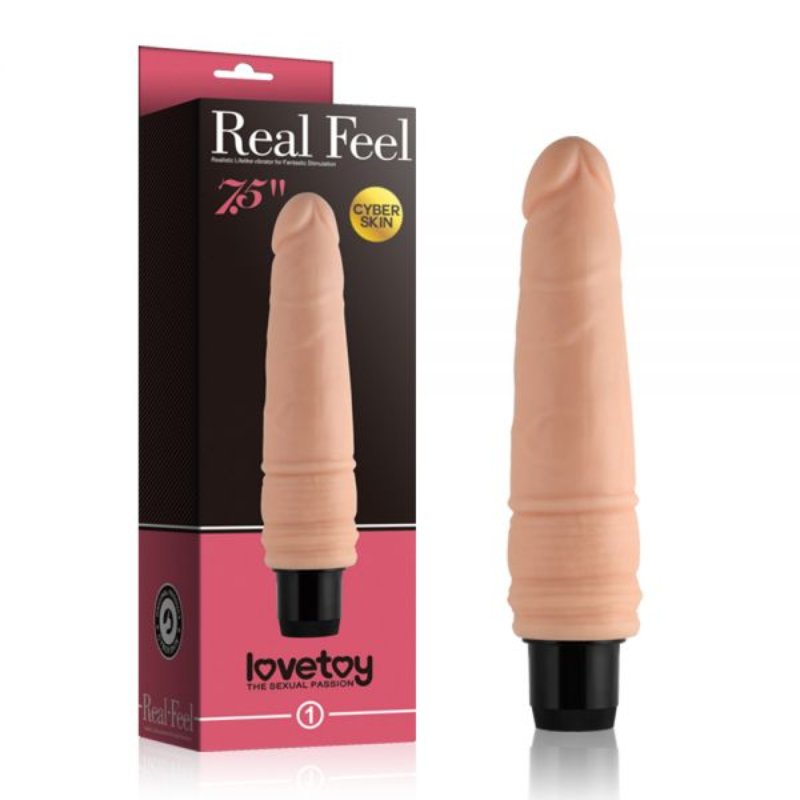 (НЕ РАБОТАЕТ ВИБРАЦИЯ) Вибратор LOVETOY 7.5'' Real feel Cyberskin, Flash - зображення 1