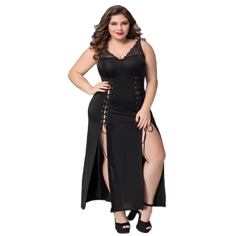 Длинное вечернее платье на шнуровке L/XL