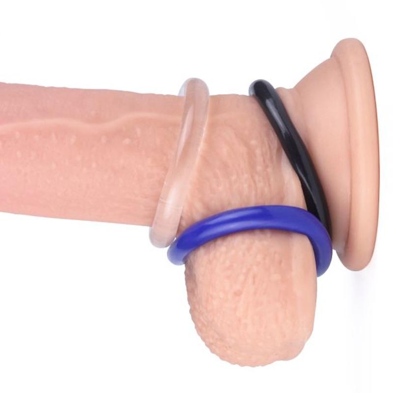 Три эластичных эрекционных кольца  POWER PLUS Cockring