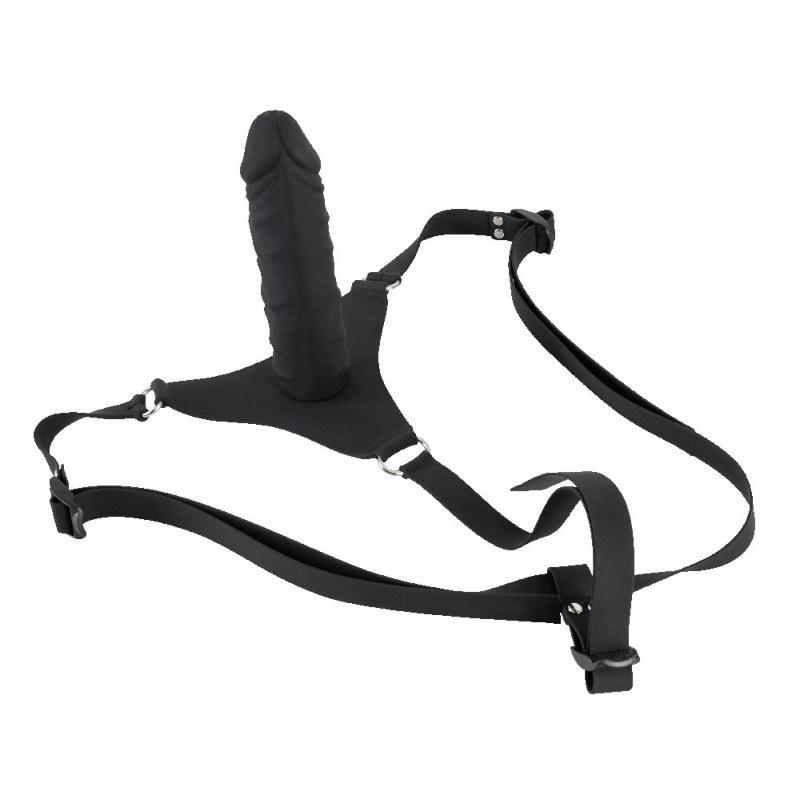 Силиконовый страпон на ремнях Silicone Strap-On