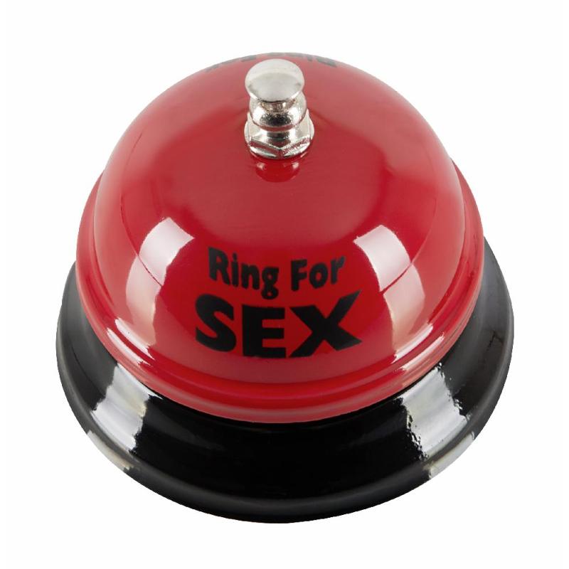Звонок настольный "RING FOR SEX" бордовый