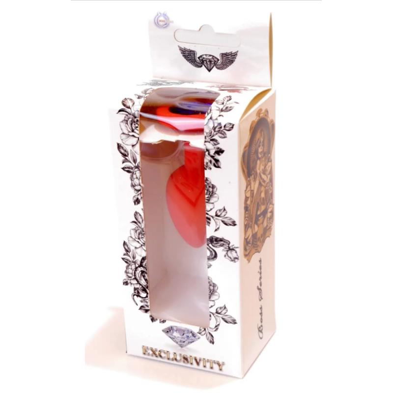 Силиконовая анальная пробка Boss Series - Jewellery Red Silicon PLUG Small Blue S