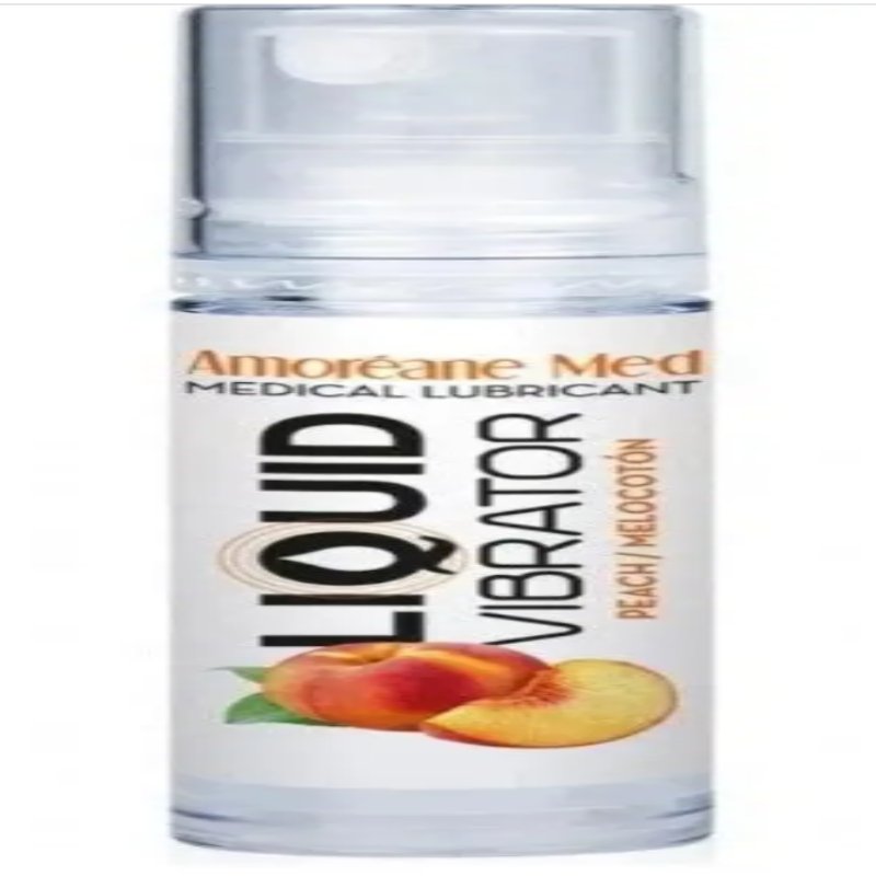 Стимулирующий лубрикант от Amoreane Med: Liquid vibrator - Peach ( жидкий вибратор ), 10 ml - зображення 1