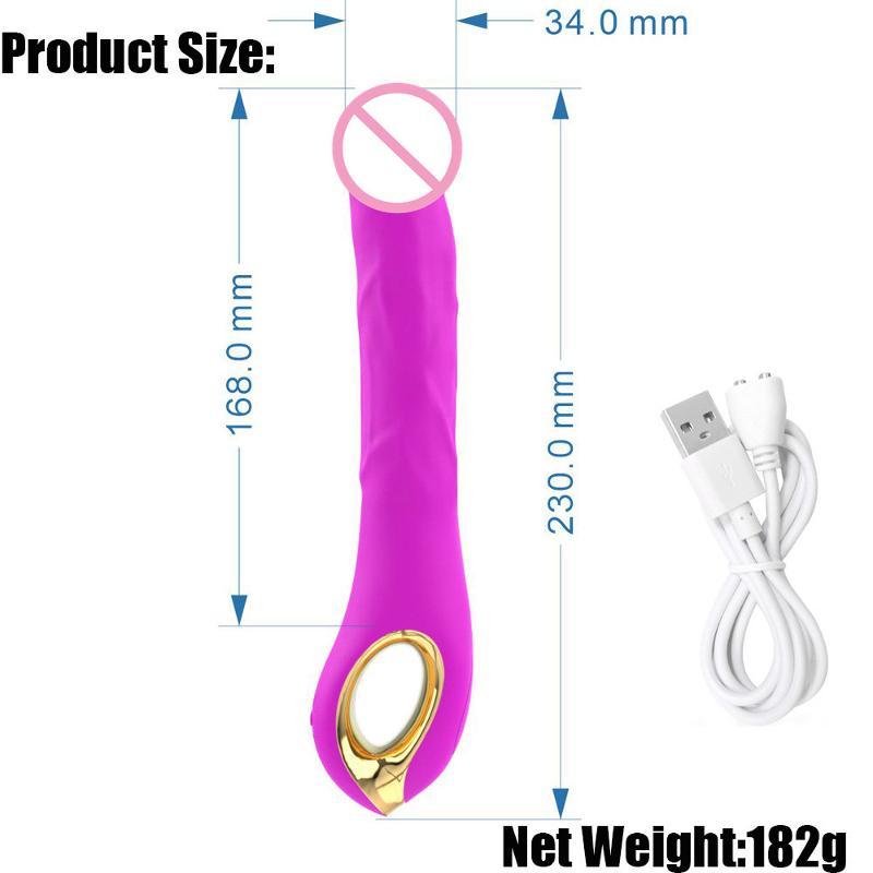 Вагинальный вибратор "Flexible stem", 10 режимов вибрации, фиолетовый