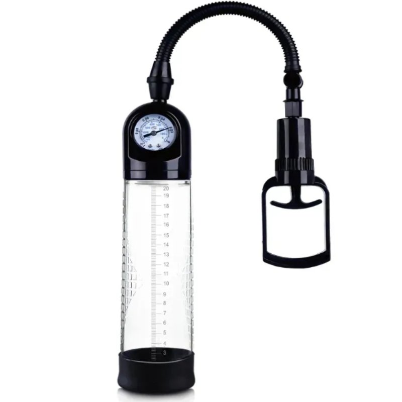 Вакуумная помпа с манометром CANWIN Penis Pump Men Powerup - P928