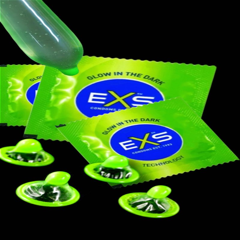 Презерватив EXS светится в темноте (по 1 шт)