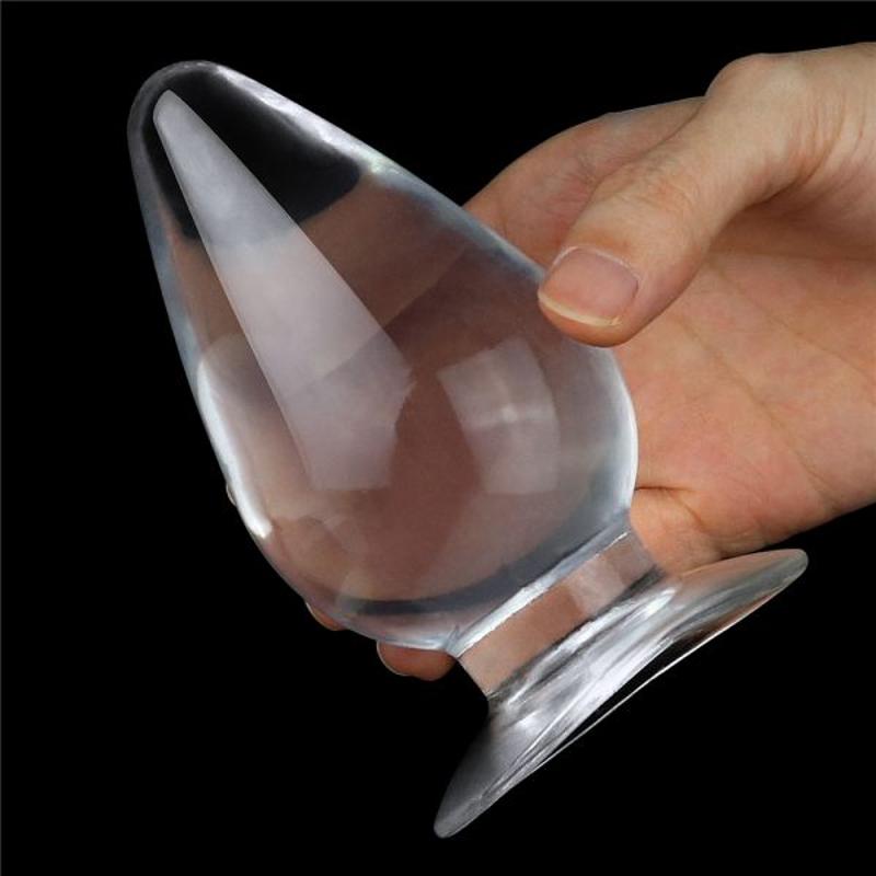 Анальная пробка конической формы 4.5'' Flawless Clear Anal Plug, Clear