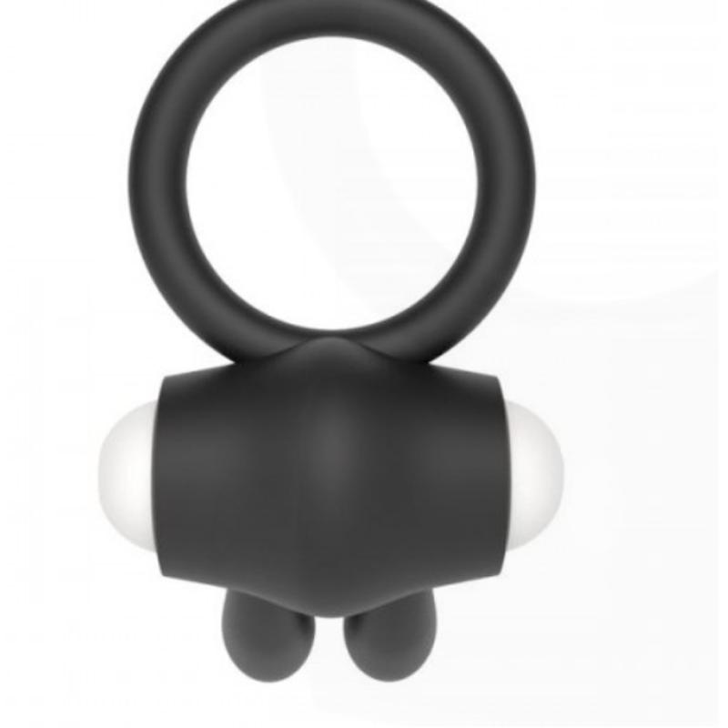 Эрекционное виброкольцо Power Clit Cockring, Black