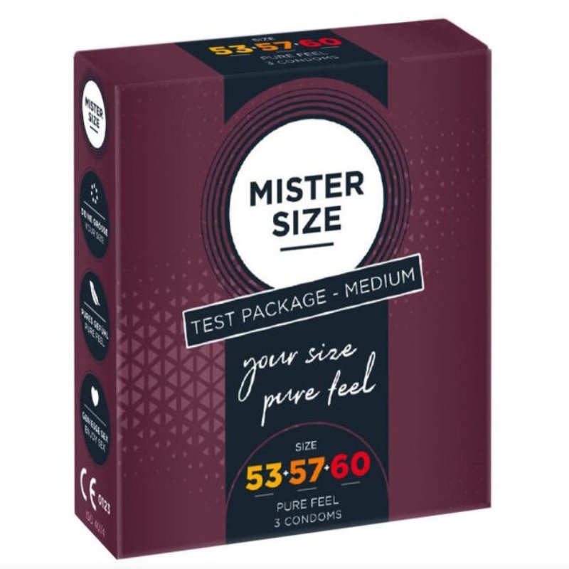 Презервативы MISTER SIZE Test Package Medium 53+57+60 mm (3 шт) - зображення 1