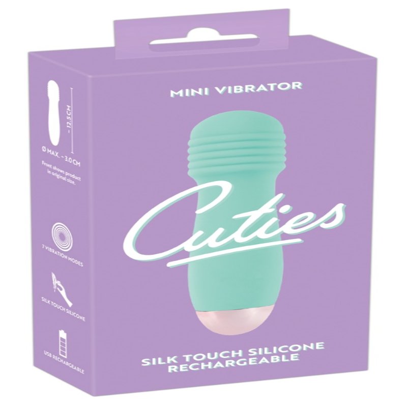 Вибростимулятор с необычной структурой Cuties Mini Vibrator с 7 различными вибрационными режимами - зображення 1