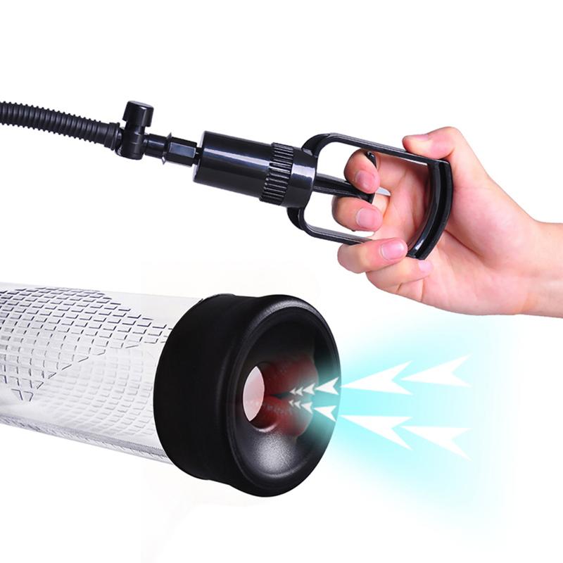 Вакуумная мужская помпа с ручным насосом Penis Pump - MAN POWERUP
