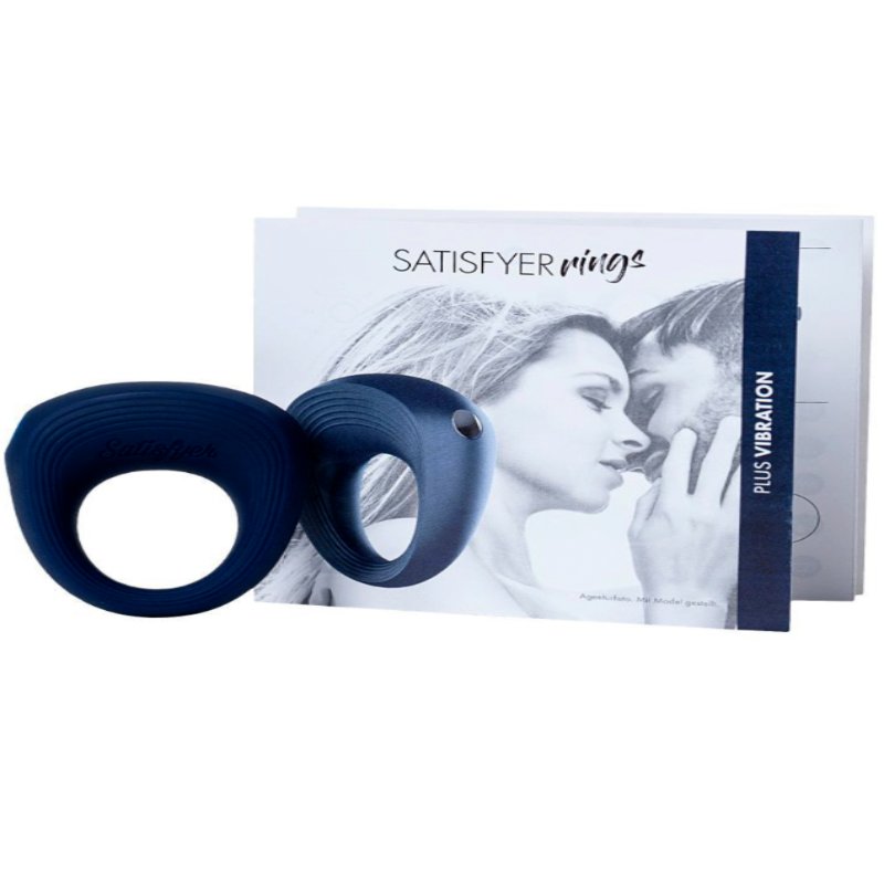 Эрекционное кольцо Satisfyer Power Ring 10 режимов вибрации черный