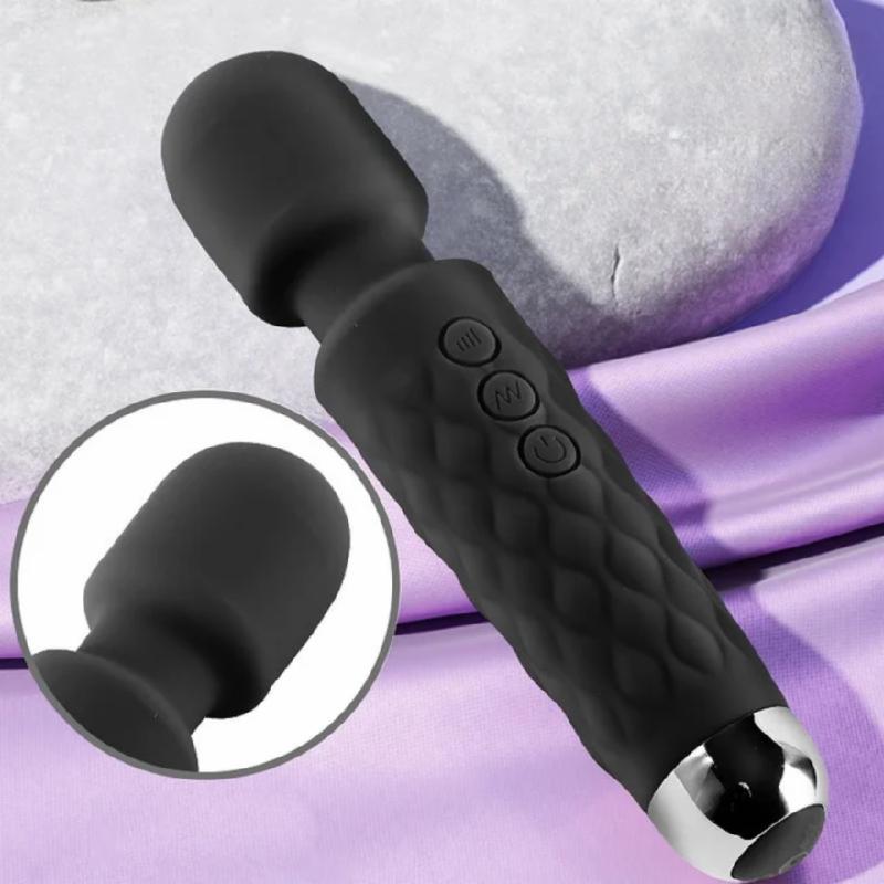 Вибратор микрофон «Black Microphone», 20 режимов вибрации ,черный