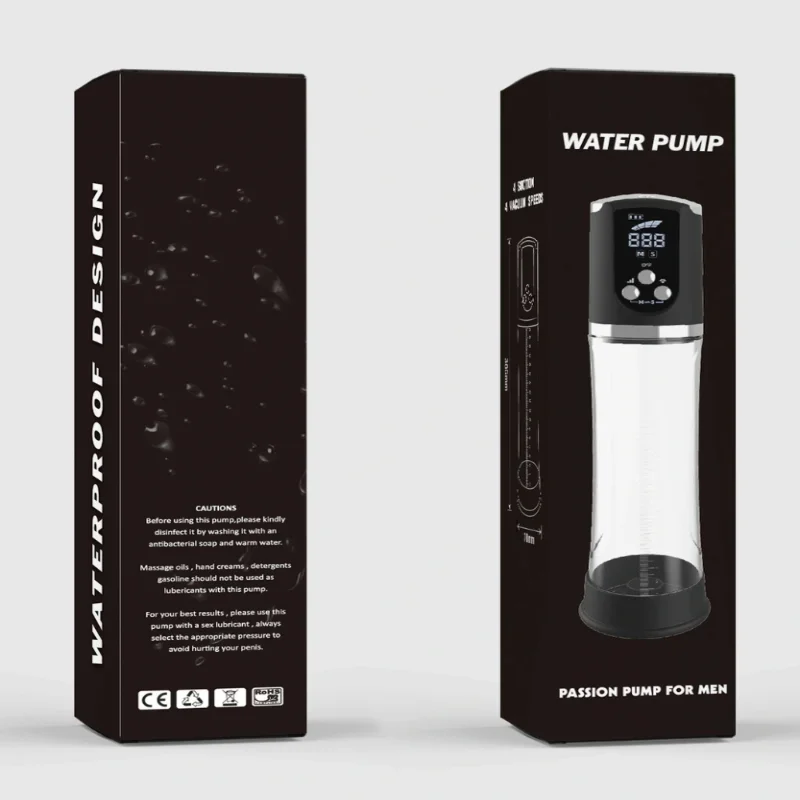 Вакуумная помпа для пениса CANWIN P468AU, автоматическая, USB, водонепроницаемая