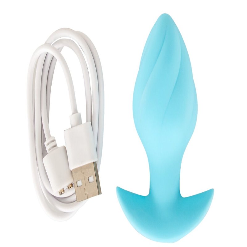 Анальная пробка с вибрацией Vibrating Mini Butt Plug Blue