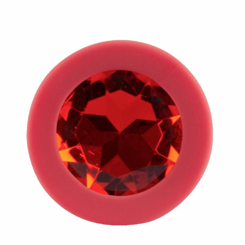 Анальная пробка - Colorful Joy Jewel Red Plug Small