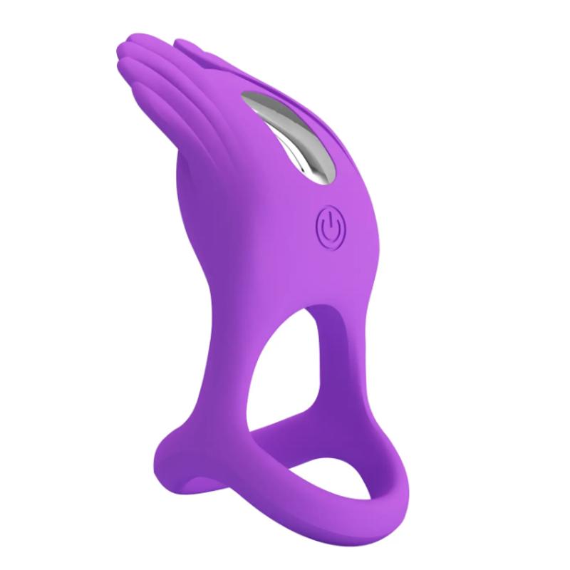 Эрекционное кольцо Pretty Love - Vibration Penis Ring SILAS Purple