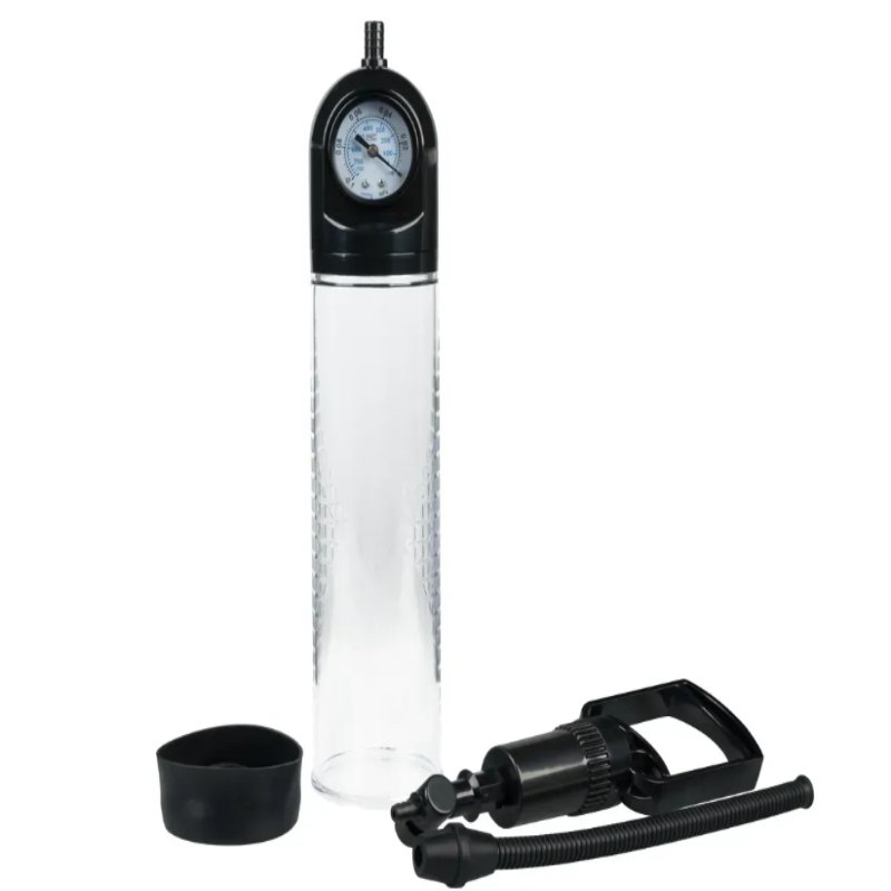 Вакуумная помпа с манометром CANWIN Penis Pump Men Powerup - P928