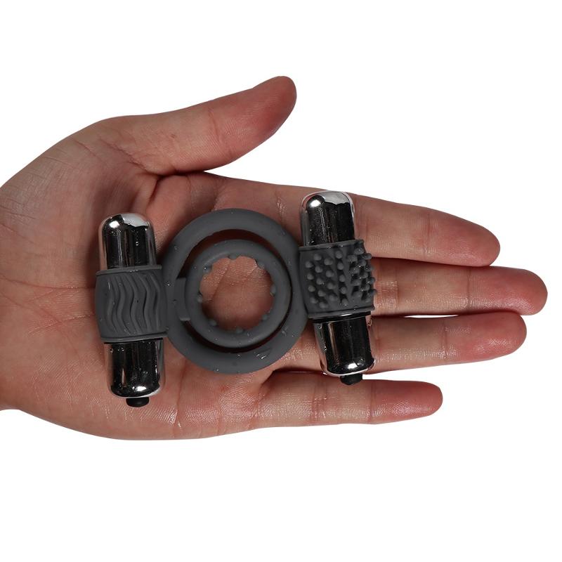 КОЛЬЦО ЭРЕКЦИОННОЕ "Double bullet cock ring"