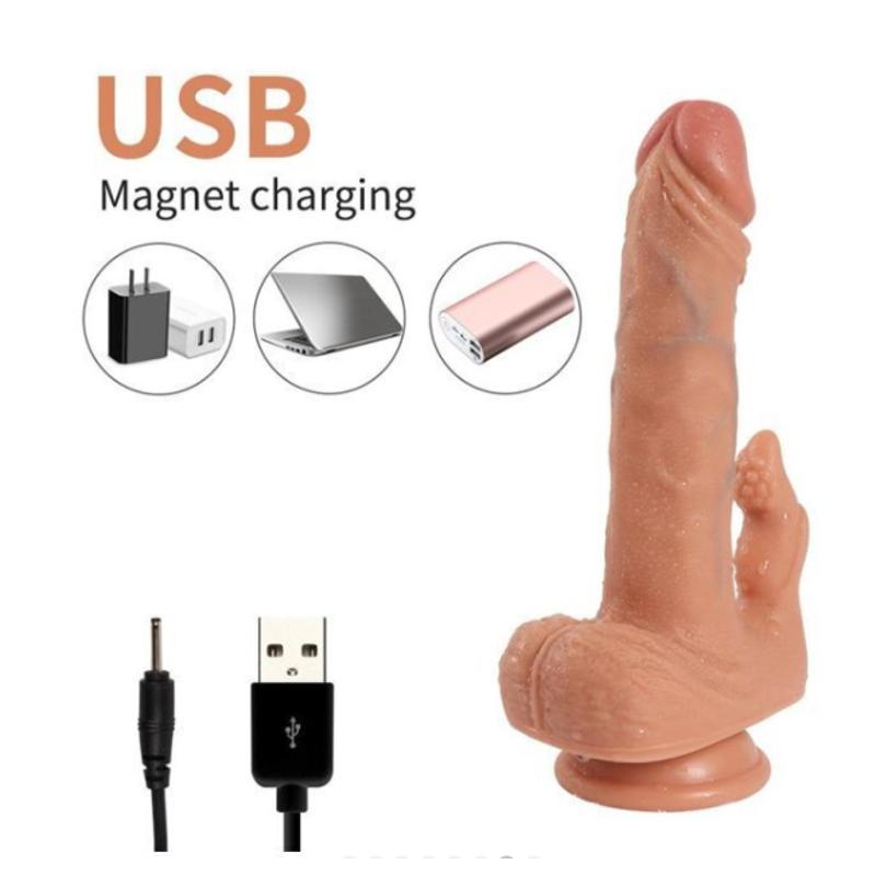 Двойной вибратор с пультом и 20 режимами вибрации Julian vibrating