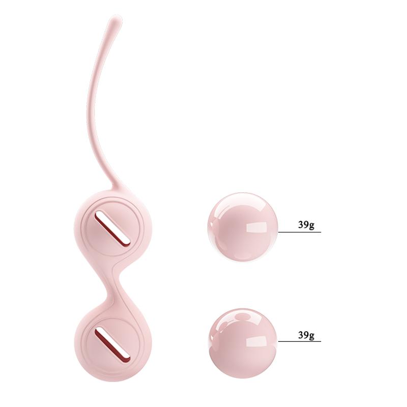 Вагинальные шарики Pretty Love Kegel BALL I, цвет бежевый