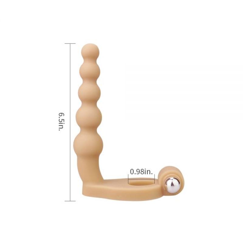 Насадка для двойного проникновения с вибро The Ultra Soft Bead 6.5