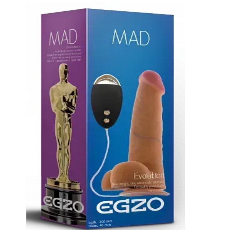 Вибратор на присоске EGZO Ciberskin DVR001 ( 20 см х 4,5 см )