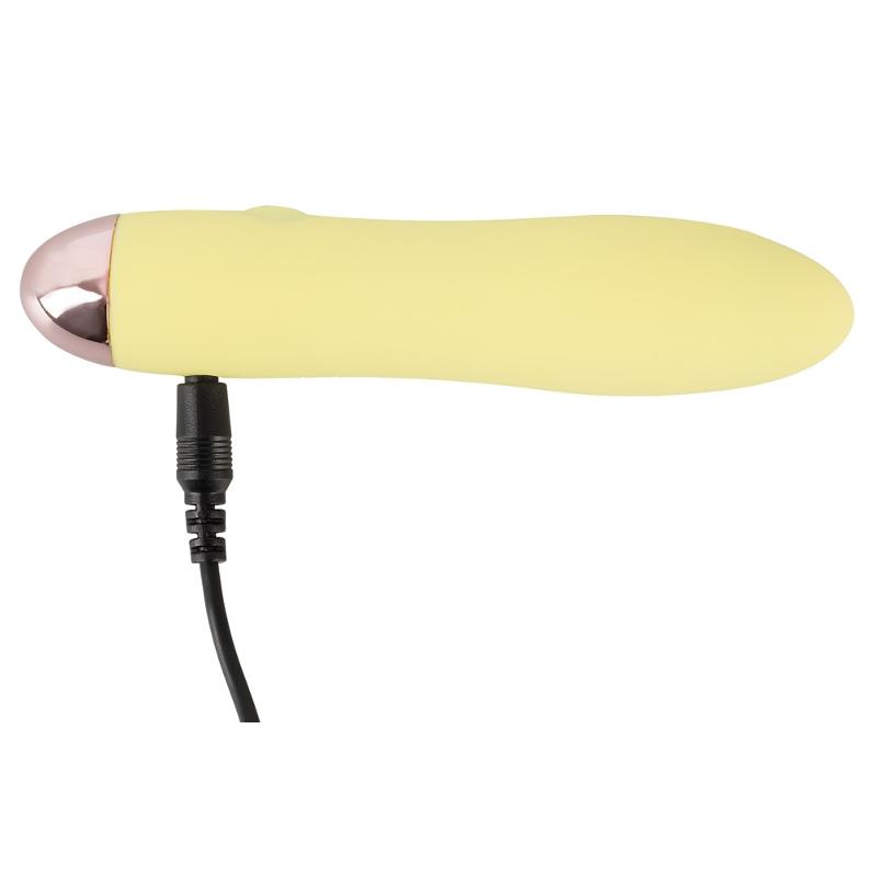 Желтый мини-вибратор Cuties Mini Vibrator с 7 различными вибрационными режимами