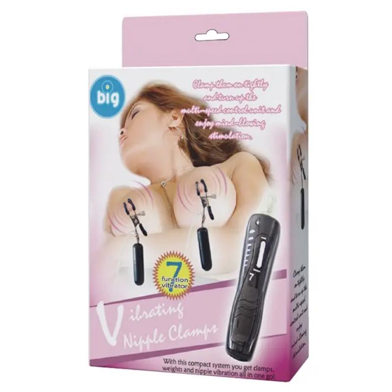 Вибростимулятор для груди BAILE - Vibrating Nipple Clamps