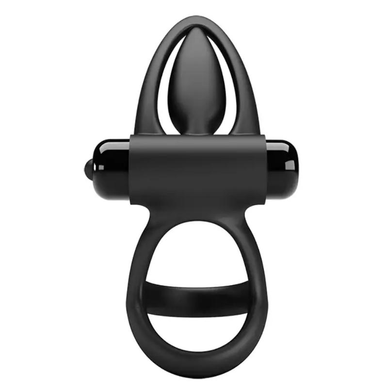 Эрекционное вибро кольцо Pretty Love - Vibration Cock Ring, 10 vibration functions Black