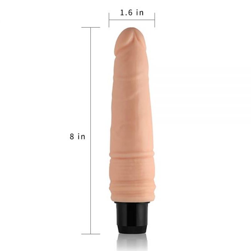 Вибратор LOVETOY 7.5'' Real feel Cyberskin, Flash