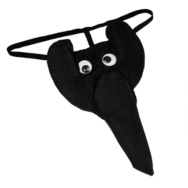 Мужские стринги Слоник S/M Black